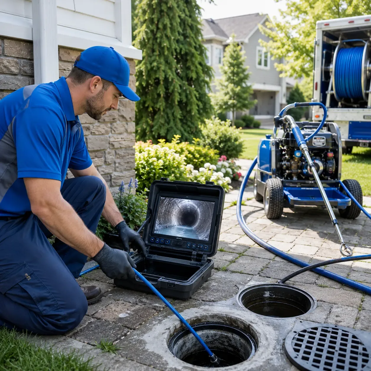 Outdoor drain cleaning professionals serving Fiatt, IL